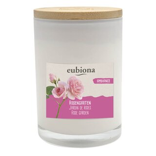 Eubiona Scented Candle in Glass Rose Garden 1pc.