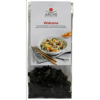 Arche Wakame braune Meeresalgen 40g