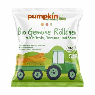 Pumpkin Organics Bio Gemüse Röllchen mit Kürbis 20g