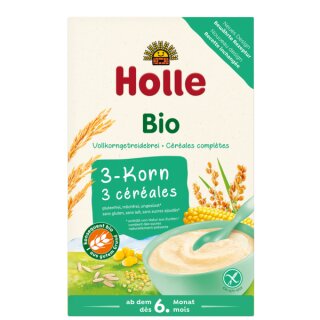 Holle Organic Wholegrain Porridge 3-Grain 250g