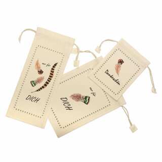 Living Crafts Gift Bag Feathers 3pc.