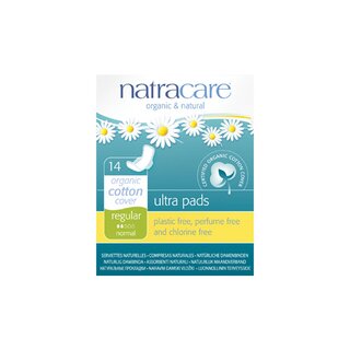 Natracare Ultra Pad with Wings in Regular with Wings 14St.