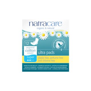Natracare Damenbinden Ultra mit Flügeln Super 12St.