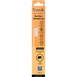 Niyok Choosebrush Toothbrush Bamboo Disaster Protection 1Pc.  Ocean Protection