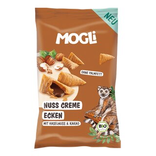 Mogli Nut Cream Corners 30g