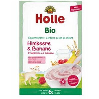 Holle Bio Ziegenmilchbrei Himbeere & Banane 200g
