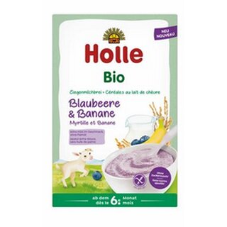 Holle Bio Ziegenmilchbrei Blaubeere & Banane 200g