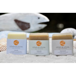 Lenn &Levia Shower-Soap healing clay with Lemongrass, Lavender Oil 100g