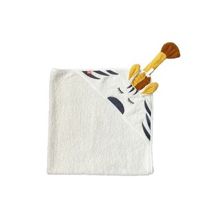 Kikadu Hooded Towel Zebra 1pc.