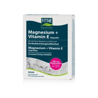 Fitne Magnesium & Vitamin E-Kapseln 60St.