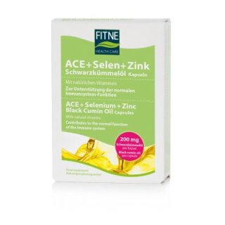 Fitne ACE+Selen+Zink Schwarzkümmelöl Kapseln 60St.