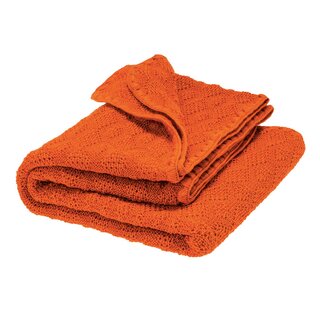 Disana Baby Blanket Organic-Wool orange 80x100cm 1Pc.