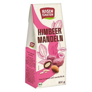 Rosengarten Rapsberry Almonds 100g