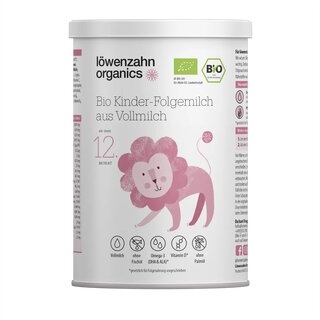 Lwenzahn Organics Childrens Follow-on Milk 12+ made from Whole Milk 400g (14,11oz)