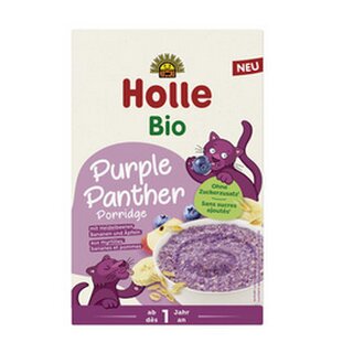 Holle Porridge Purple Panther mit Heidelbeeren, Bananen & pfeln 200g