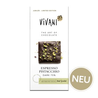 Vivani Espresso Pistacchio Dark 80g