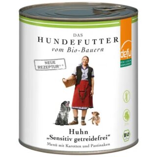 Defu Wet Dog Food Chicken Sensitive Grain Free 820g