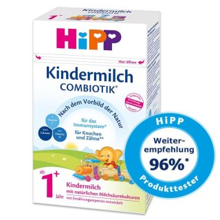 BBD Dec, 17. 25 HiPP Organic Childrens Milk 1+ Combiotik® 600g (21.16oz)