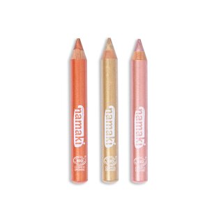 Namaki Glitzer Kinder-Schminkstifte Sunshine 3St.