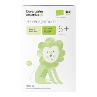 MHD 05. 02. 26 Löwenzahn Organics Folgemilch 6+ 500g