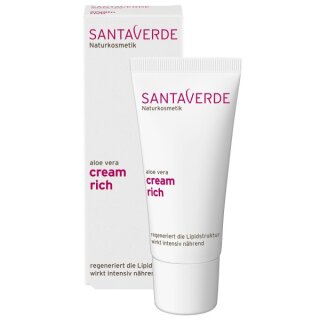 Santaverde Aloe Vera Creme rich ohne Duft 30ml